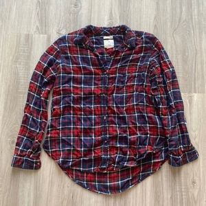 American EAGLE Flannel Button-Down Shirt - L